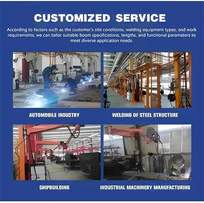 יתרונות עזר לריתוך בום ריתוך מכני Xutai